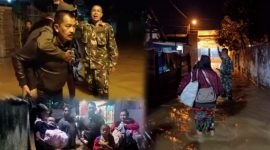 Ratusan warga terdampak banjir dievakuasi ke tempat aman. (Foto: Dokpri).