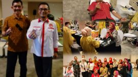 Permatadora menggelar donor darah di Hotel Aston Tasikmalaya. (Foto: Momon Suparman)
