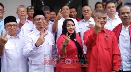 PDI Perjuangan Teken MoU dengan Gerindra di Kantor DPC PDIP Kota Tasikmalaya, Jl. Letnan Harun, Sukamulya, Kec. Bungursari, Kota Tasikmalaya. (Poto: Alex)