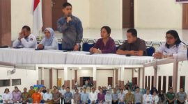 Sosialisasi KPU Kota Gunungsitoli untuk Pemilihan Wali Kota dan Wakil Walikota. (Poto: Herdin Zebua)