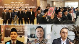 Pelantikan PPK kota dan kabupaten Tasikmalaya. (Poto: Momon Suparman)