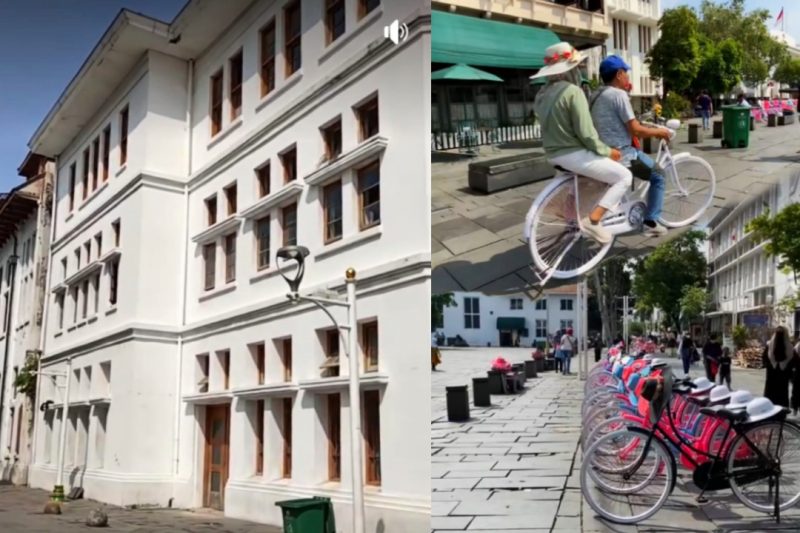 Nuasa jadul Kawasan Wisata Kota Tua Jakarta. (Poto: Dokpri Ahmad Sofwan)