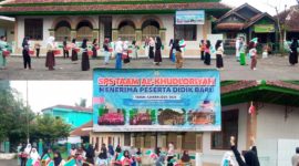 Persiapan Acara Imtihan, Siswa siswi Al Khudloriyah Lengo Antusias Latihan Drumband 