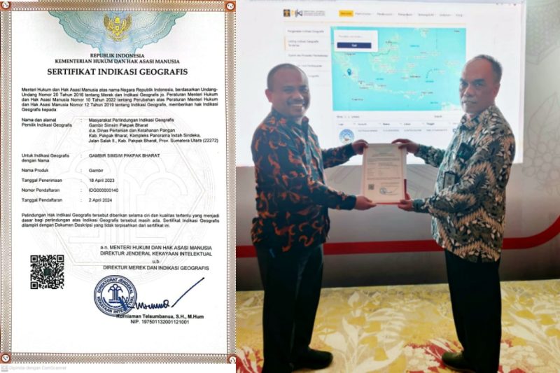 Sertifikat Indikasi Geografis Gambir Simsim 