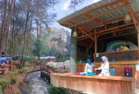 Muara Rahong Hills menawarkan camping gaya hotel di pinggir sungai nuansa hutan Pinus. (Poto: Ahmad Sofwan)