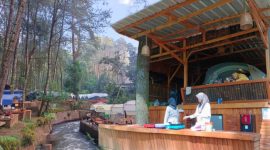 Muara Rahong Hills menawarkan camping gaya hotel di pinggir sungai nuansa hutan Pinus. (Poto: Ahmad Sofwan)