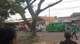 Gambar tangkapan layar saat bentrokan 