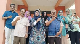 Anggota DPRD Kota Tasikmalaya Hj Evi Silviani saat kunjungan kerja ke Kelurahan Sukajaya Kecamatan Bungursari