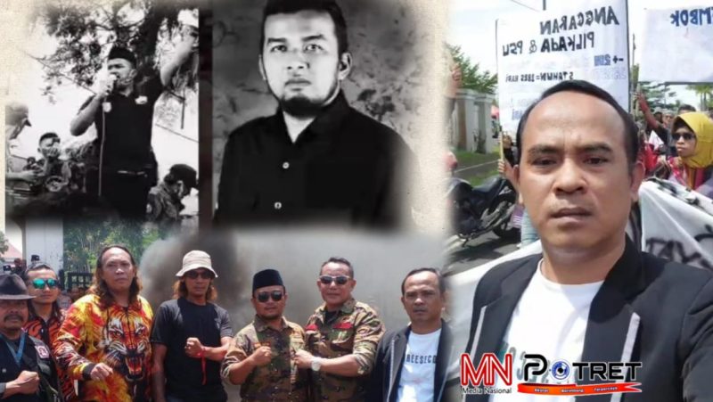 Heri Ferianto, Ketua LSM Berantas ikut solidaritas aksi demo Ketua DPRD Kabupaten Tasikmalaya 