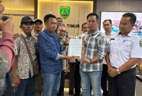 Foto pada saat mediasi antara PT.Bartim Coalindo dengan warga Malintut beberapa minggu lalu di kantor Bupati Bartim