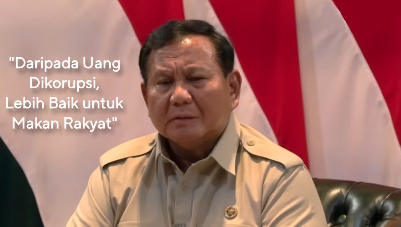 Screenshot video di kediaman Presiden Prabowo, Hambalang, Bogor, Minggu (22/03/2026)