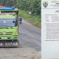 Foto surat keterangan dari kepala KPHL Barito Hilir untuk melegalkan angkutan kayu Log dari PT. BPM