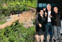 Foto  bersama keluarga Hengky Agaro pemilik IUP CV. Hutan Kalimantan - Ist