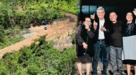 Foto  bersama keluarga Hengky Agaro pemilik IUP CV. Hutan Kalimantan - Ist