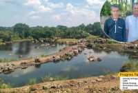 Ket Poto kiri - kanan : Agus Afgan tokoh masyarakat Bungursari dan pemilik lahan H. Ade Hermawan 