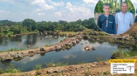 Ket Poto kiri - kanan : Agus Afgan tokoh masyarakat Bungursari dan pemilik lahan H. Ade Hermawan 