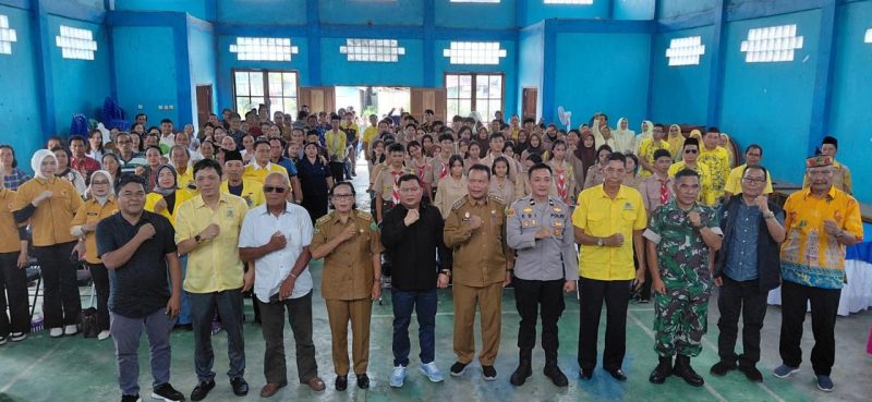 Foto Kegiatan sosialisasi empat pilar di Tabak Kanilan, Kecamatan Gunung Bintang Awai, Kabupaten Barito Selatan, anggota DPR RI Bias Layar