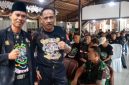 Ket : Maksum Sagara Ketua Sektor Gibas Tamansari dan H. Agus Ridwan Ketua Resort Gibas Kota Tasikmalaya 