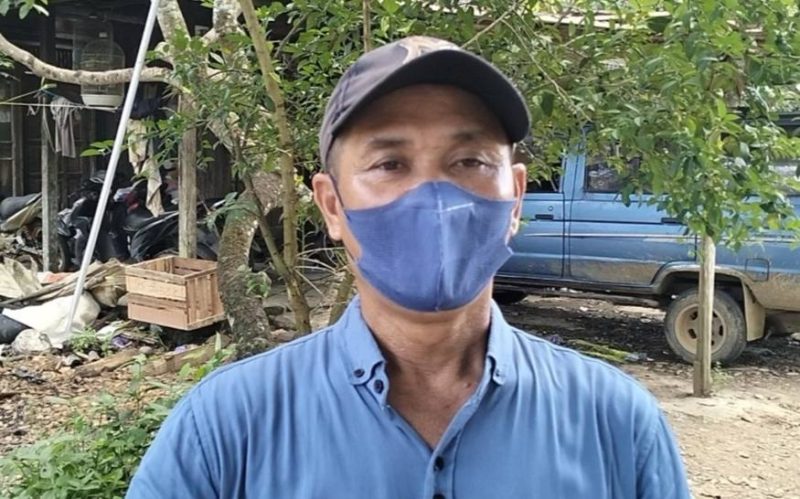 Foto ketua BPD Desa Pangkan Erianus