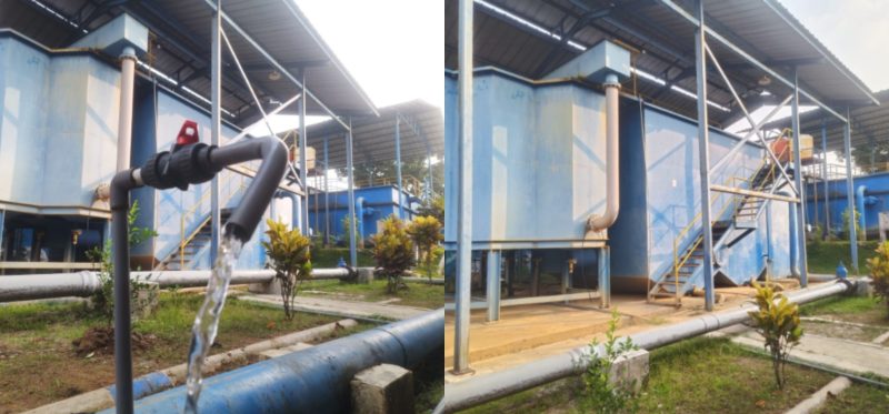 Ket foto : Instalasi Air Minum Milik Perumda Air Minum Tirta Kahuripan Kabupaten Bogor, di Kp Geledug-Desa Barengkok, Kecamatan Leuwiliang. (Photo : Jeffry Sukapura/Tim)