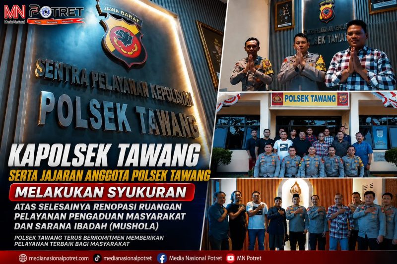Tingkatkan Kenyamanan Pelayanan, Polsek Tawang Gelar Tasyakuran Renovasi Ruangan dan HUT Bhayangkara ke-80