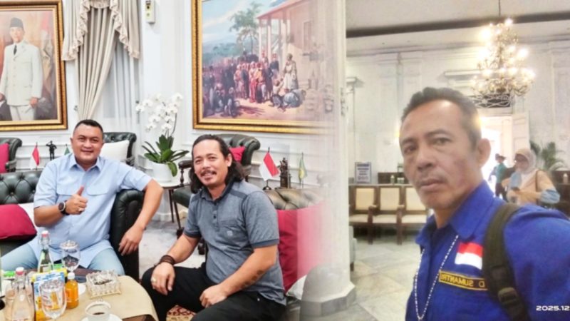 Ket Poto kiri ke kanan: Bupati Bogor Rudy Susmanto, Ketua Umum FWBB Iwan Boring dan Asep Didi Korwil MNPotret Bogor Raya - Banten 