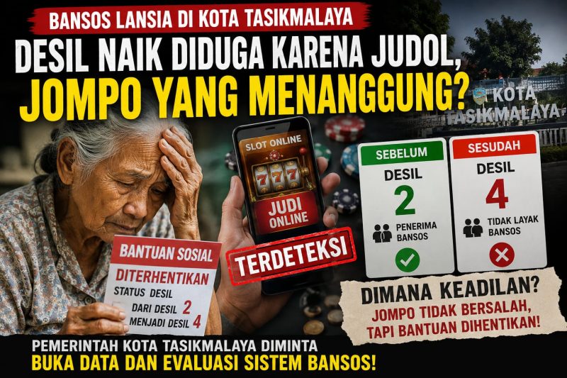 Ilustrasi: Terdeteksi Judol, Bansos Lansia Dicabut: Pemkot Tasikmalaya Didesak Verifikasi Lapangan