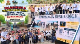 Launching Bumi Mangin Residence, Karang Taruna Unit 008 Bungursari Gelar Jalan Sehat