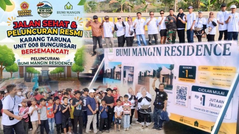 Launching Bumi Mangin Residence, Karang Taruna Unit 008 Bungursari Gelar Jalan Sehat