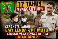 Foto tim PKS saat cek lapangan dan pengambilan titik koordinat obyek sengketa