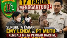 Foto tim PKS saat cek lapangan dan pengambilan titik koordinat obyek sengketa
