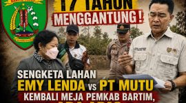 Foto tim PKS saat cek lapangan dan pengambilan titik koordinat obyek sengketa