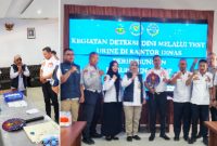 Wujudkan Lingkungan Kerja Bersih, BNN Sidak Tes Urine Pejabat Dishub Garut